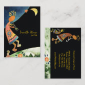 Carte De Visite Inspirationnel artistique Kokopelli (Devant / Derrière)
