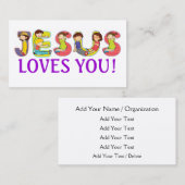 Carte de visite inspirationnel religieux - SRF (Devant / Derrière)