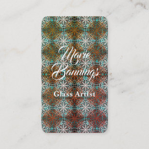 Carte De Visite Inspirations Mandala Peacock Boho