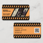 Carte de visite inspiré de la zone de construction (Devant / Derrière)