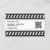 Carte de visite inspiré de la zone de construction (Dos)