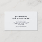 Carte de visite inspiré par la technologie avec lo (Dos)