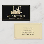 Carte de visite inspiré pour le nettoyage haut de  (Devant / Derrière)