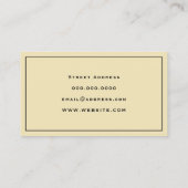 Carte de visite inspiré pour le nettoyage haut de  (Dos)