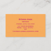 Carte De Visite Inspiré vintage (Dos)