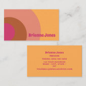 Carte De Visite Inspiré vintage (Devant / Derrière)