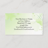 Carte De Visite Inspirer la prière irlandaise avec les coeurs et l (Dos)