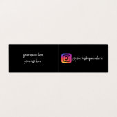 Carte De Visite Instagram (Extérieur déplié)