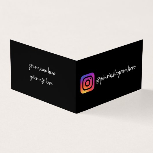 Carte De Visite Instagram (Extérieur)