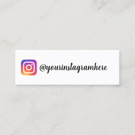 carte de visite instagram (Devant)