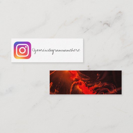 carte de visite instagram (Devant / Derrière)