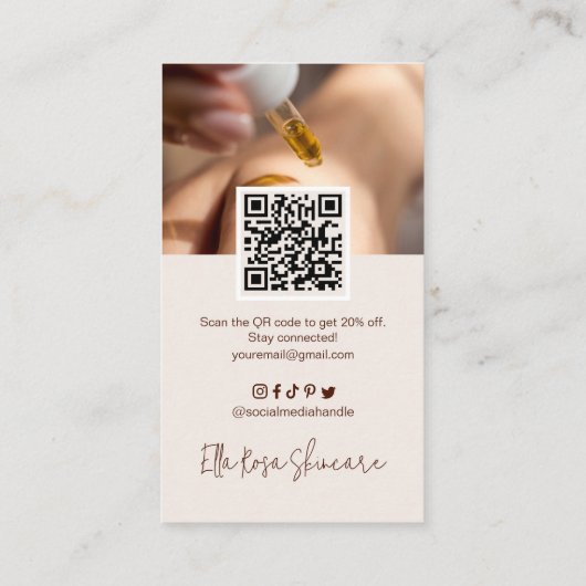 Carte de visite Instagram (Dos)