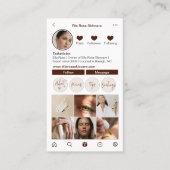 Carte de visite Instagram (Devant)