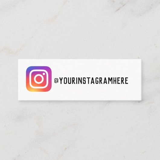 carte de visite instagram (Devant)