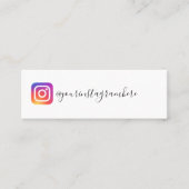 carte de visite instagram (Devant)