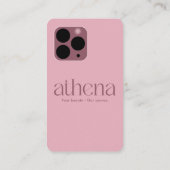 Carte de visite Instagram de Phone Pink (Dos)