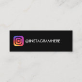 Carte de visite Instagram et QR Code (Devant)