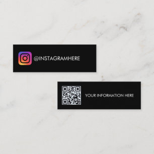 Carte de visite Instagram et QR Code