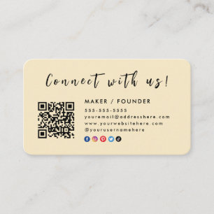 Carte De Visite Instagram Facebook Connectez-vous avec nous Lemon