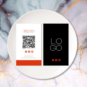 Carte De Visite Instagram Facebook YouTube Social Media QR Code