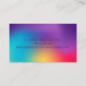Carte De Visite Instagram holographique Cool tendance (Dos)