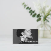 Carte De Visite Instagram Photo QR Code (Debout devant)