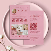 Carte de visite Instagram Rose Pâle