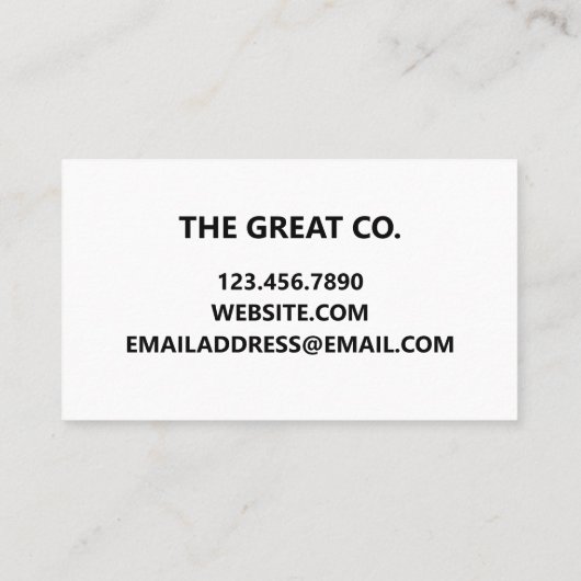 Carte De Visite Instagram simple (Dos)