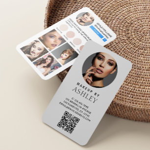 Carte De Visite Instagram Social Media : maquillage simple