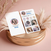 Carte De Visite Instagram Social Media Suivre profil Grille photo