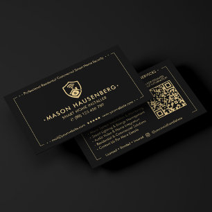 Carte De Visite Installateur de sécurité de maison intelligente mo
