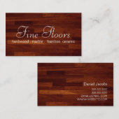 Carte De Visite Installation au sol Construction en marbre de bois (Devant / Derrière)