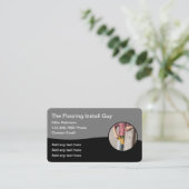 Carte De Visite Installation cool unique au sol (Debout devant)