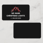 Carte De Visite 💡 Installation de lumières de Noël (Devant / Derrière)