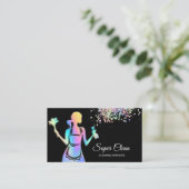 Carte De Visite Installation de nettoyage de domestique holographi (Debout devant)