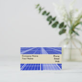 Carte De Visite Installation de panneau solaire (Debout devant)