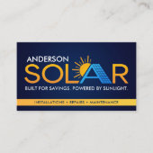 Carte De Visite Installation de panneaux solaires professionnels m (Devant)