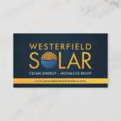 Carte De Visite Installation de panneaux solaires professionnels m (Devant)