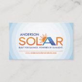 Carte De Visite Installation de panneaux solaires professionnels m (Devant)