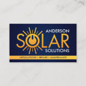 Carte De Visite Installation de panneaux solaires professionnels m (Devant)
