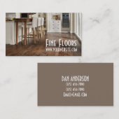 Carte De Visite Installation de planchers Construction de bois dur (Devant / Derrière)