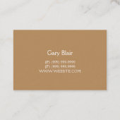 Carte De Visite Installation de sol Construction Business usine (Dos)