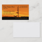 Carte De Visite Installation de Workover de gisement de pétrole (Devant / Derrière)