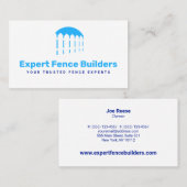 Carte De Visite Installation des clôtures (Devant / Derrière)