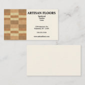 Carte De Visite Installation des ventes du parquet (Devant / Derrière)