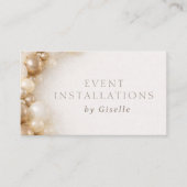 Carte De Visite Installation d'événements Décoration de fête (Devant)