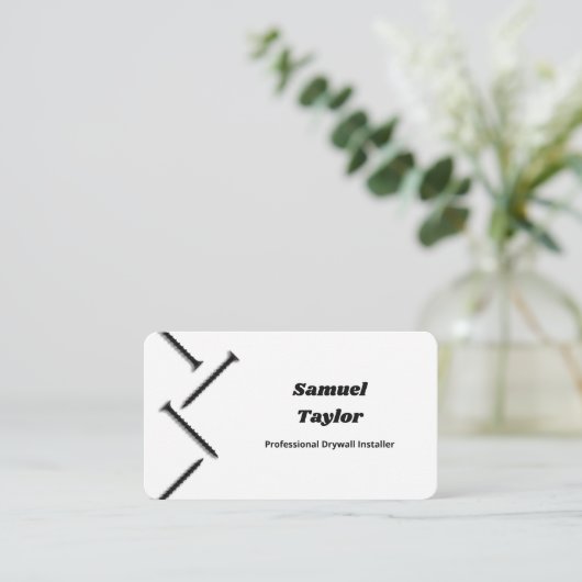 Carte De Visite Installation Drywall (Debout devant)