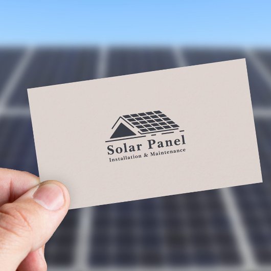 Carte De Visite Installation et maintenance de panneaux solaires