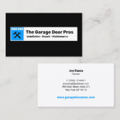 Carte De Visite Installation et réparation de portes de garage (Devant / Derrière)