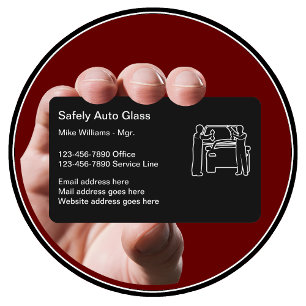 Carte De Visite Installation et réparation de vitres automobiles